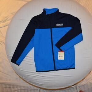 OshKosh B'gosh Kids Blue and Black Full-Zip Jacket Size 7